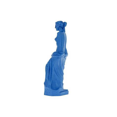 Aphrodite Of Milos Or Venus De Milo Statue 23cm Blue Color Modern