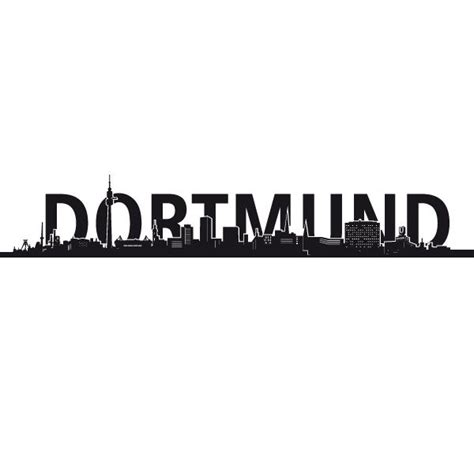 Dortmund, commonly known as borussia dortmund boˈʁʊsi̯aː ˈdɔɐ̯tmʊnt, bvb, or simply dortmund, is a german professional sports club based in dortmund. Your Design Wandtattoo Skyline Dortmund Mit Schriftzug ...