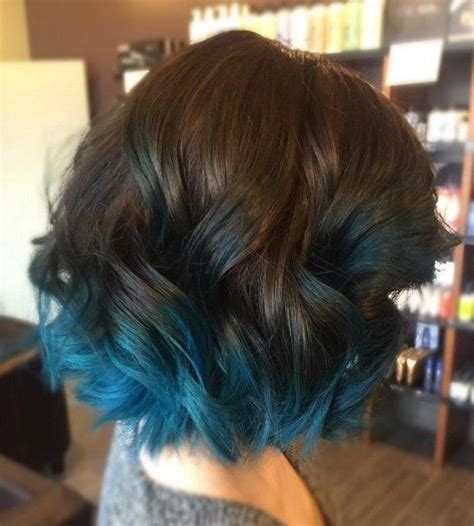 The stark contrast peach gives to natural dark hair also makes for a dramatic 'do. 30 Teal Hair Dye Shades and Looks with Tips for Going Teal