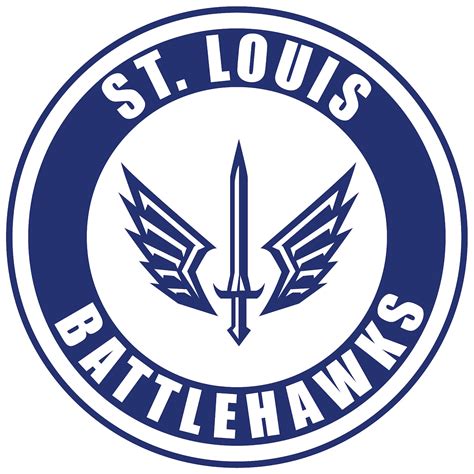 St Louis Battlehawks Circle Logo New Xfl Vinyl Decal Etsy