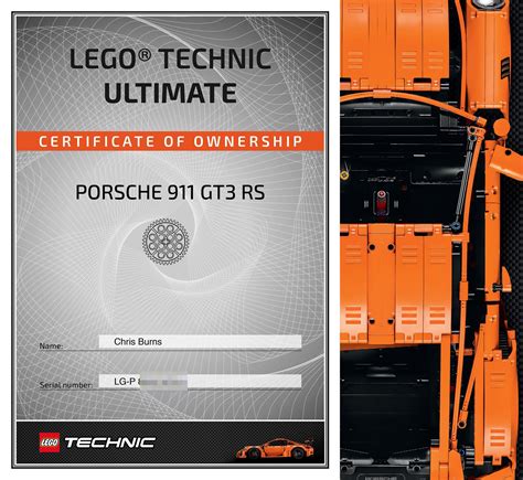 You can search for a certificate using any of the four data fields below. LEGO Technic Porsche 911 GT3 RS Review - SlashGear