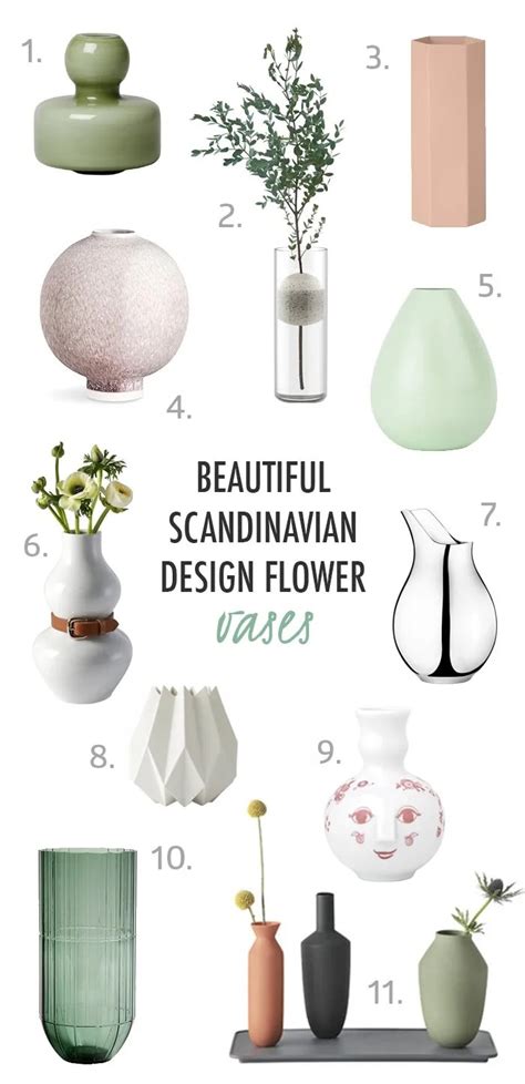 11 Beautiful Scandinavian Design Flower Vases