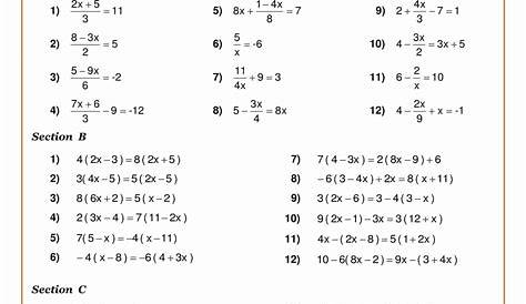 Fractional Equations Worksheet
