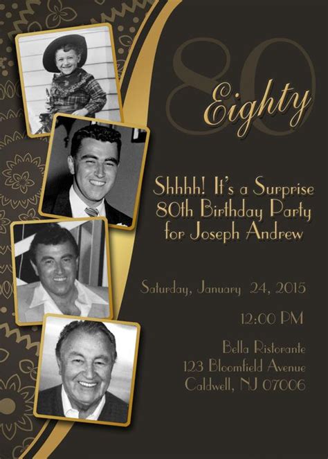 25 Best Ideas 80th Birthday Invitation Wording - Home, Family, Style