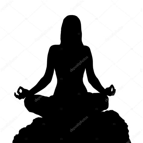Yoga Lotus Position Silhouette Stock Vector By ©dredk 53741083