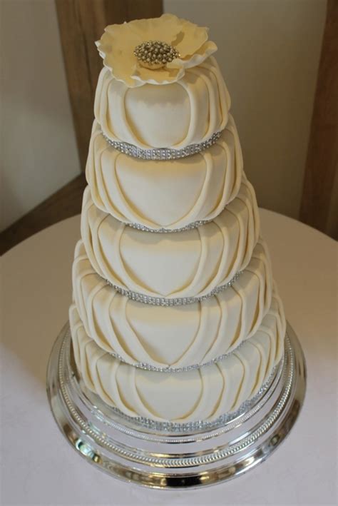 She made it for her youngest daughter ruby when she turned one and has been making it ever since for other occasions too! Pleated 5 Tier Wedding Cake - CakeCentral.com