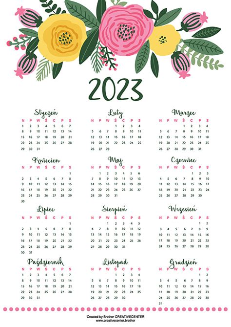 Free Printable Desktop Calendar 2023
