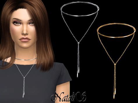 Modern Layered Collar Necklace By Natalis At Tsr Sims 4 Updates