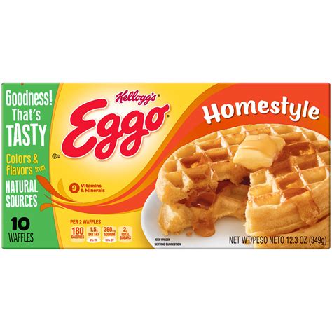 Eggo Eggo Homestyle Waffles 123 Oz Box Food And Grocery Frozen Foods