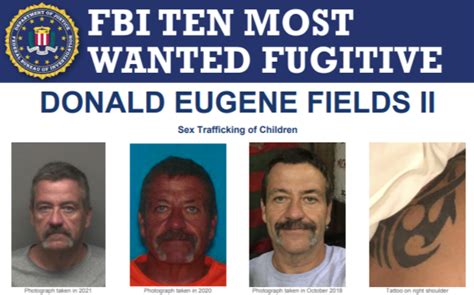 Donald Eugene Fields Ii Added To Fbis Ten Most Wanted Fugitives List — Fbi