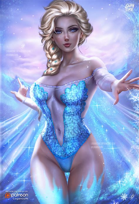 Rule 34 1girls Absurdres Breasts Cleavage Disney Elsa Frozen Female