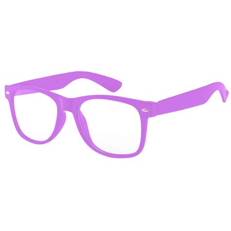 Owl ® Eyewear Retro Glasses Clear Lens Purple Frame One Pair Online