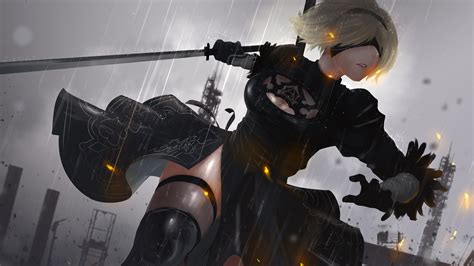 2b Nier Automata Fan Art Hd Games 4k Wallpapers Images Backgrounds Images