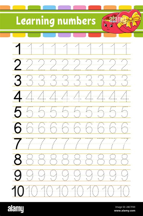 Writing Numbers 1 Through 10 Worksheets
