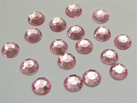 250 mixed color acrylic round flatback rhinestone gems 8mm 0 32 in beads from jewelry