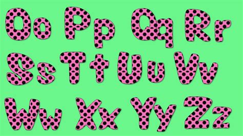 Pink Polka Dot Alphabet Clipart Fonts For Personal Or Etsy