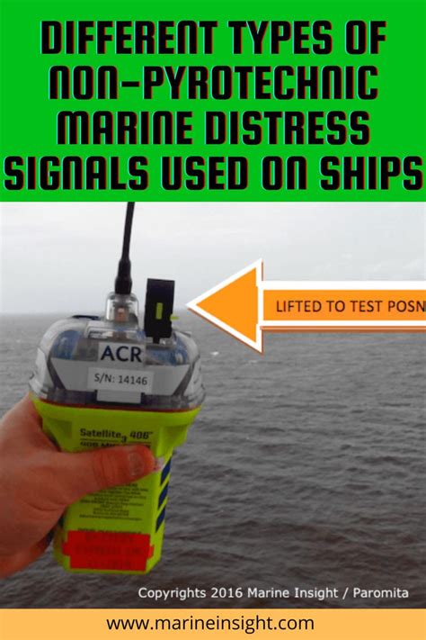 Different Types Of Non Pyrotechnic Marine Distress Signals Used On