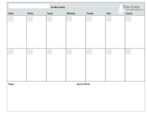 Monday To Friday 2 Week Calendar Template Example Calendar Printable