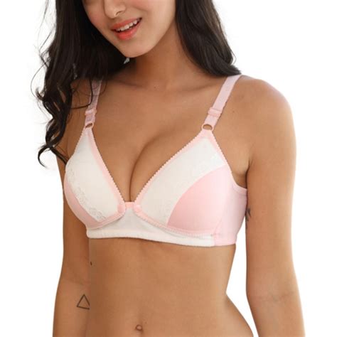 Push Up Bra Wirefree Sexy Lingerie Women Underwear Intimates Pink White