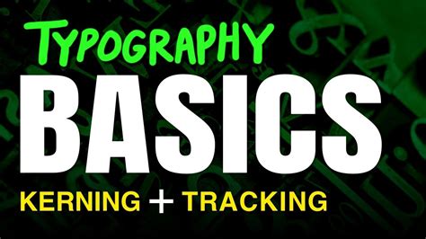 Typography Basics And Figma Kerning Tracking Letterspacing Youtube