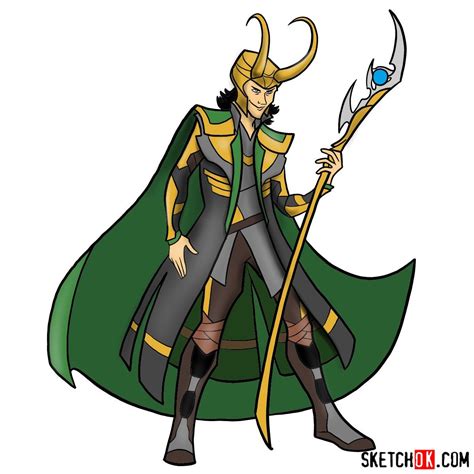 Learn How To Draw Loki Marvels God Of Mischief