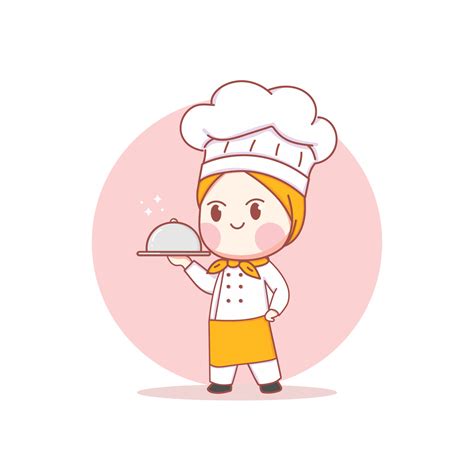 Hijab Chef Vector Art Icons And Graphics For Free Download