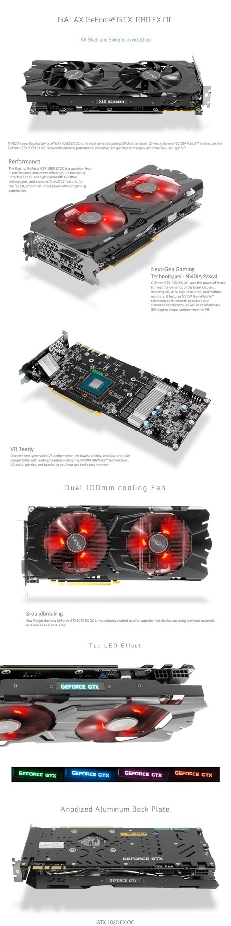 Galax Nvidia Geforce Gtx 1080 Exoc 8gb 256bit Gddr5x Dx12 Fiyatı
