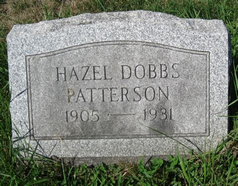 Hazel Dobbs Patterson Find A Grave Memorial