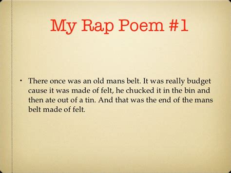 Rap funny poems or funny poems about rap. Geena\'s Poetry Anthology