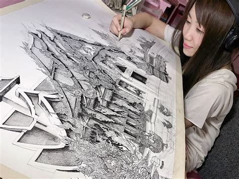 Japanese Artist Creates Impressive Drawings Of Famous Buildings