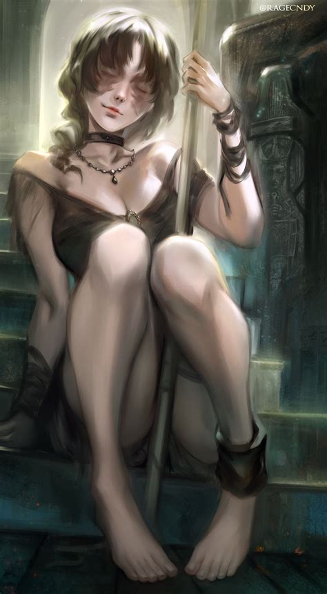 Rule 34 1girls Barefoot Breasts Cleavage Demons Souls Feet Female Female Only Fromsoftware