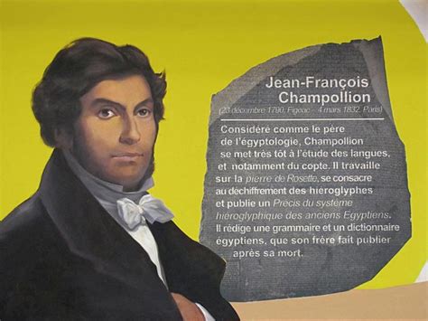 fresque portrait et biographie de champollion jean françois a fresco 250 fresques de génies