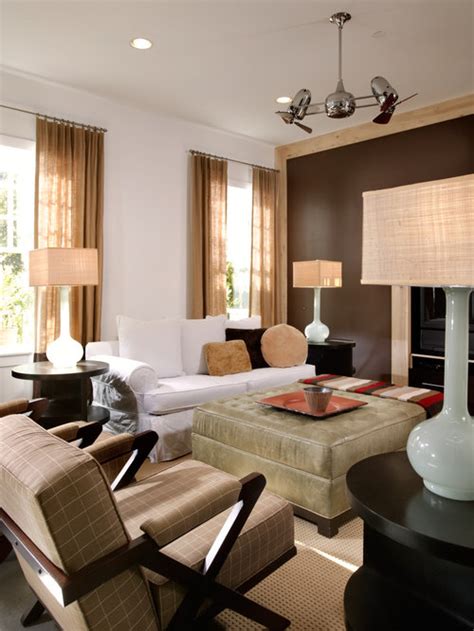 1700 Chocolate Brown Living Room Design Ideas And Remodel Pictures Houzz
