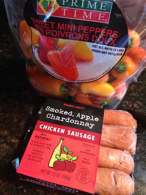 This link is to an external site that may or may not meet accessibility guidelines. Ingredients 1 package Trader Joe's Chicken Sausage I used ...