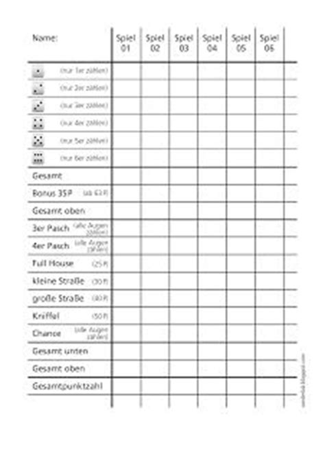Kniffel extrem vorlage zum ausdrucken : Kniffel #games #spiele #print | Kniffel, Kniffel spiel ...