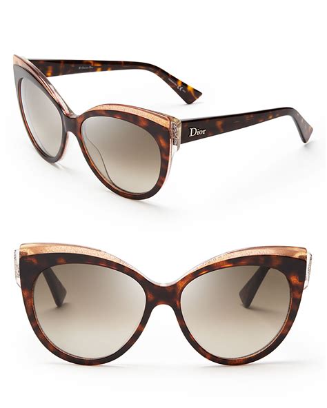 Dior Brown Glisten Cat Eye Sunglasses Cat Eye Sunglasses Sunglasses