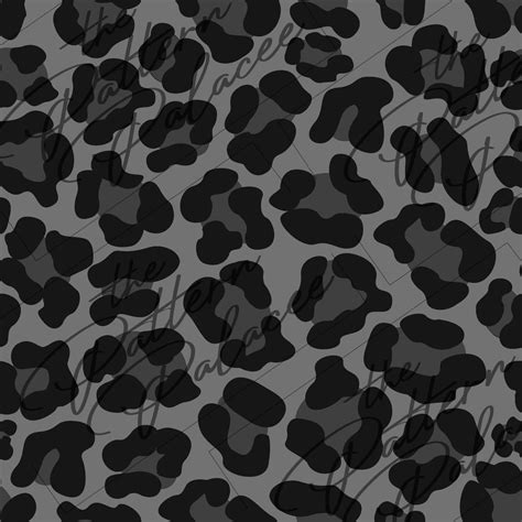 Gray Cheetah Seamless Pattern Digital File Seamless Digital