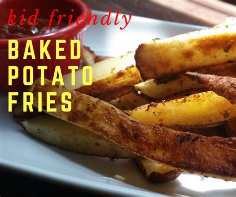 Once the baked sweet potato fries have finished, good luck trying to wait for them cool off before biting into these baked sweet potato fries are sweet, salty, crispy, and fluffy! Kid-Friendly Baked Potato Fries #SundaySupper | Hardly A ...