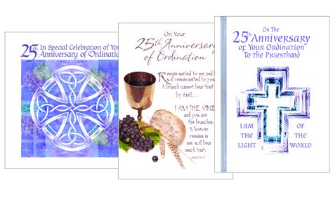 Priest Ordination Anniversary Greeting Card Silver Jubilee 25 113043