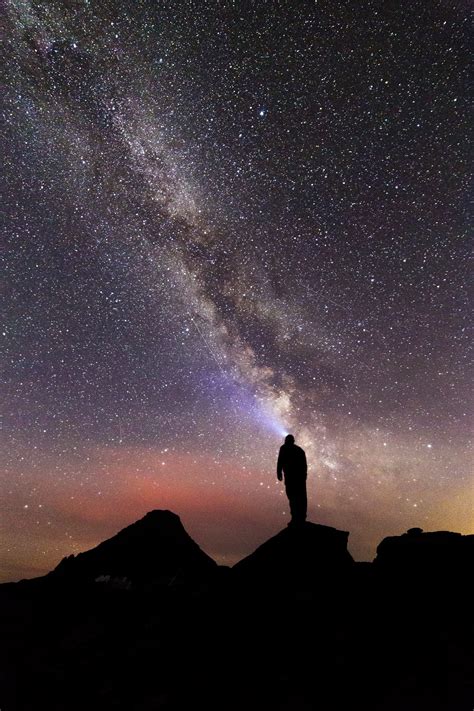 Milky Way At Night At Glacier National Park Montana Image Free Stock