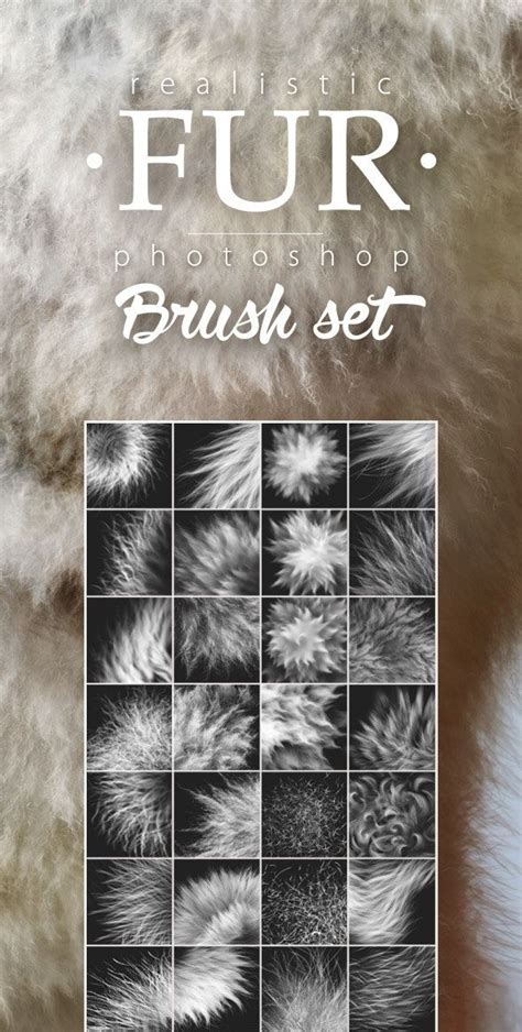 Fur Realistic Painting Brushes For Photoshop By Ldarro Graphicriver
