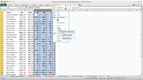 B ) as i said above, this syntax works only when the column names are known. How To Delete Columns in Excel - YouTube