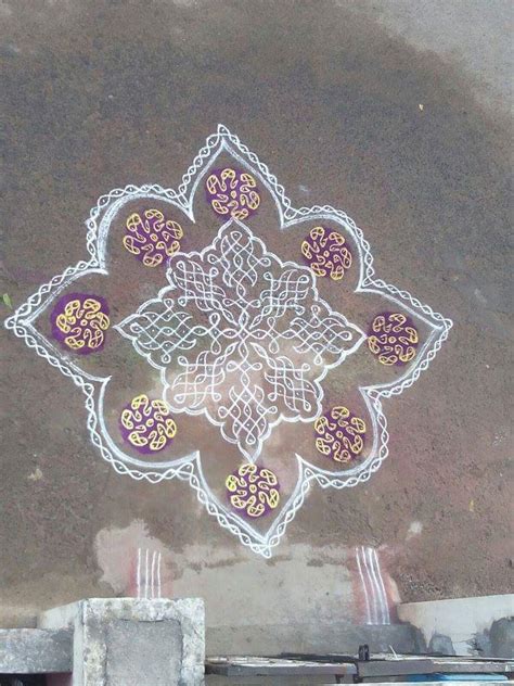 25 dots sikku kolam || Big Tippudu Muggulu for contest – Kolams of India