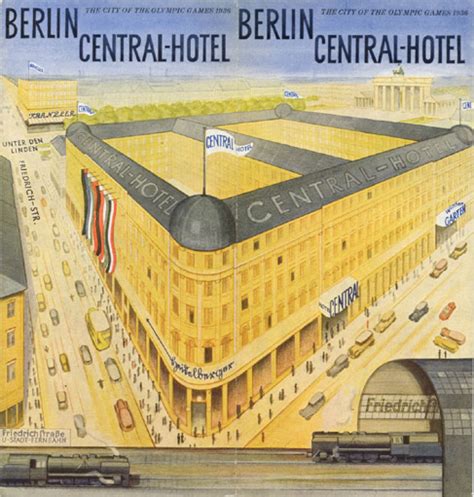 In addition, hotel central inn offers a. "Berlin Central-Hotel," 1936
