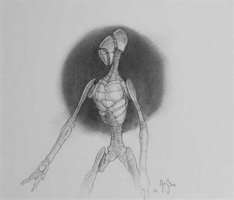 Pin By Mike Muha On Aliens Alien Humanoid Sketch Art