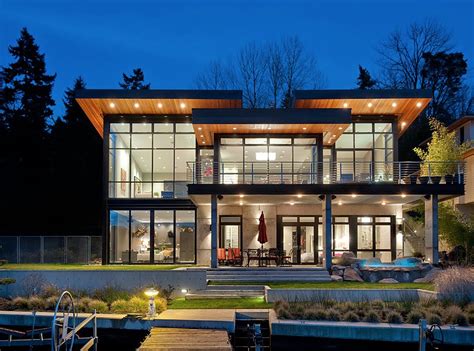 Modern Lake House West Coast Architecture