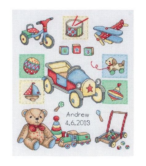 Birth Sampler Acs39 Boy Birth Counted Cross Stitch Kit Birth