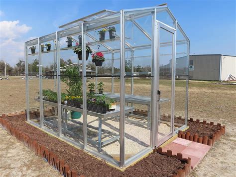 Palmetto 8 X 10 Aluminum And Glass Greenhouse Kit Amazon Ca Patio Lawn And Garden