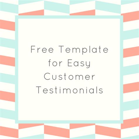 Free Template For Easy Customer Testimonials Kari Baxter