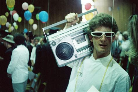 Student Carrying Boombox 1980s · The Reed Student Experience 1911 To